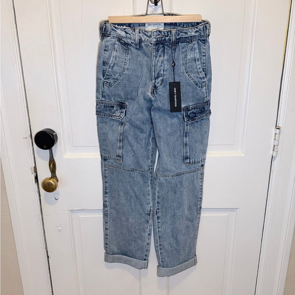 One Teaspoon Berlin Blue Cargo Pants
